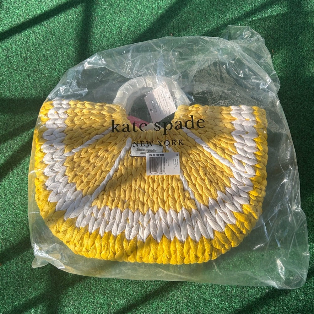 nwt kate spade picnic perfect lemon tote